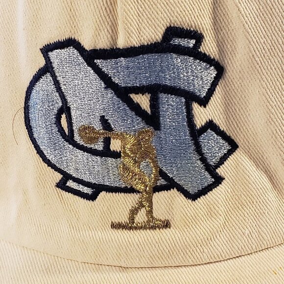 Men's UNC Ball Cap in White w/Blue Embroidered Logo - OS - Picture 4 of 5